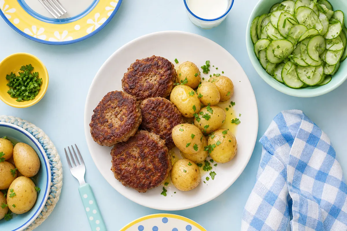 Danish Pan-Fried Meatballs (Frikadeller) Kids Adore