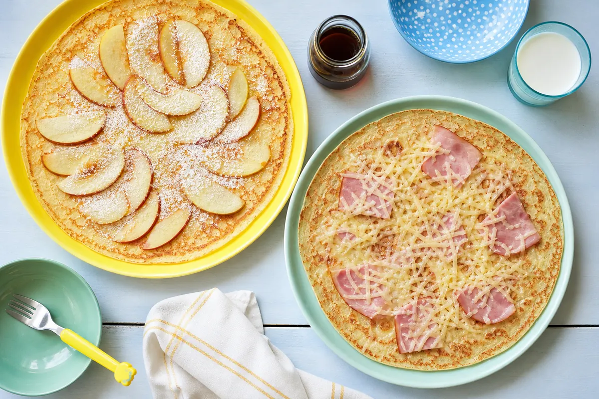 Big, Thin Dutch Pancakes (Pannenkoeken) for Dinner